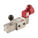 SS1232CB#14L - Solenoid valves 3/2 with self-locking manual reset