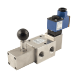 SS1232CC#15L - Solenoid valves 3/2 with self-locking manual reset inverted