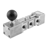 SS145201114# - Pneumatic valve with self-locking manual reset